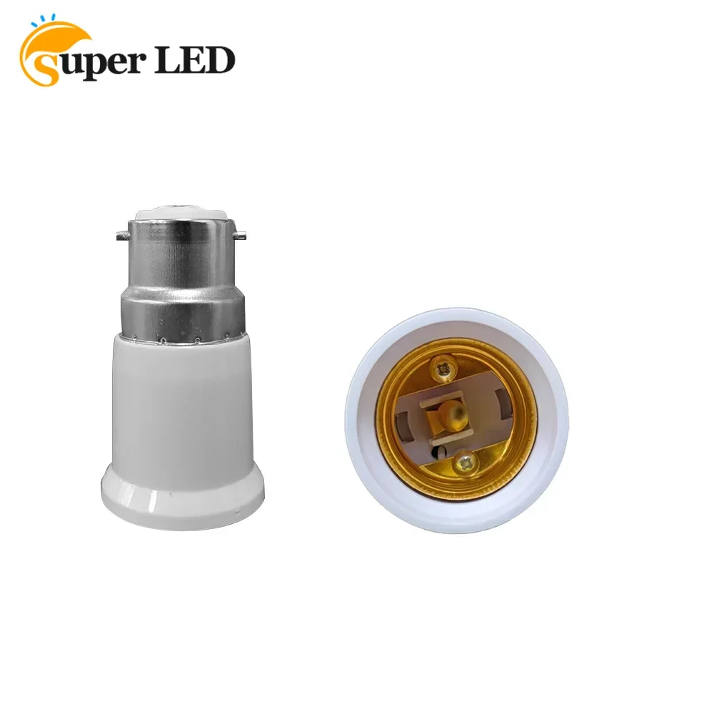2/4/6/8/10PCS B22 To E27 Light Led Lamp Adapter Bulb Socket Base Converter Holder Converter Light Bulbs Socket Accessories