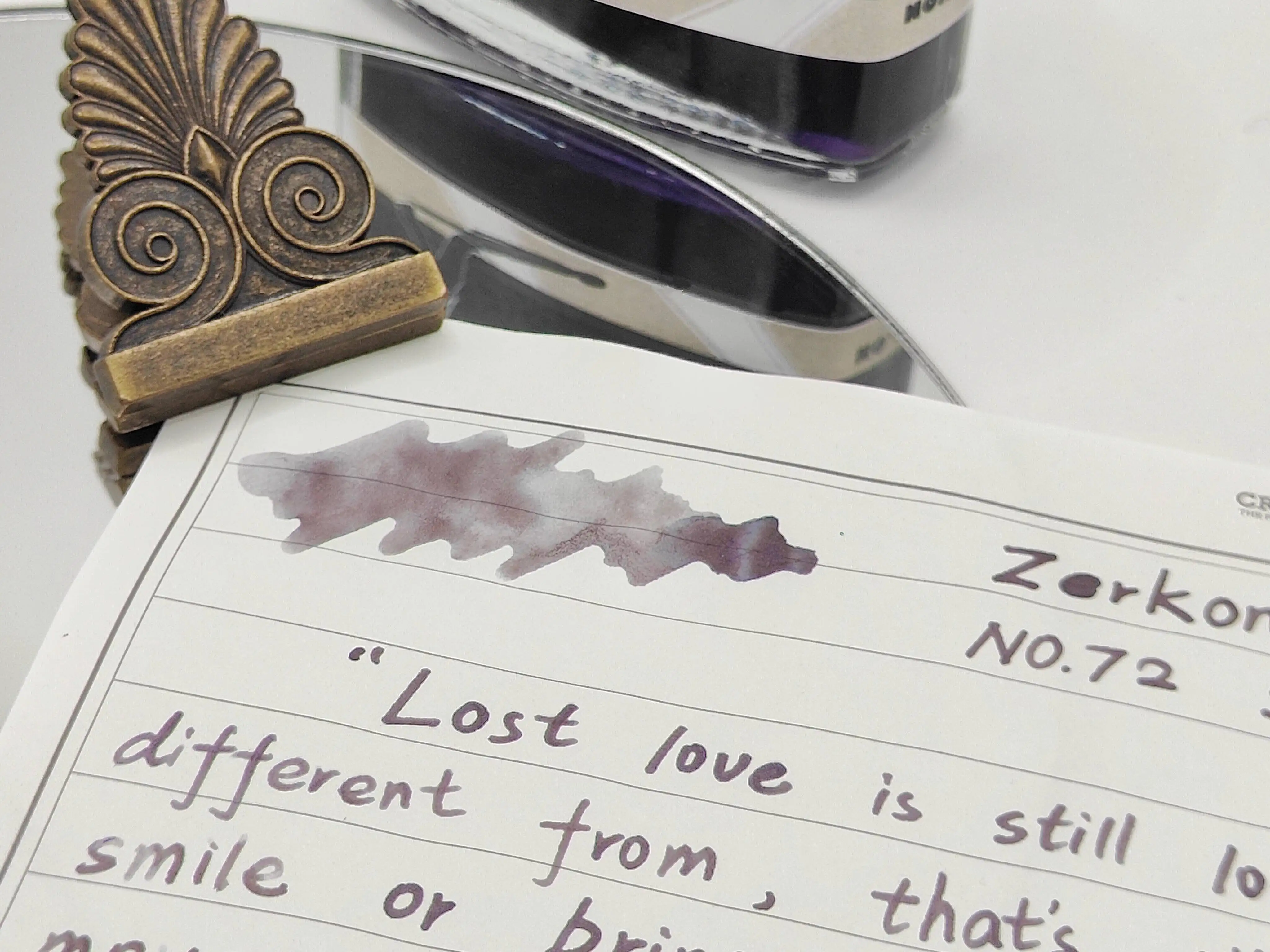 제르콘 잉크 NO.72[방랑자의 노래]핸드아카운트 문구 쉐딩 쉰 잉크