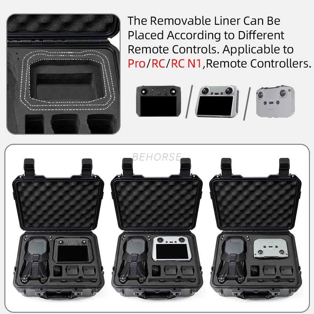 Hard Shell Storage Case Waterproof Suitcase Carrying Box For DJI MAVIC 3 Classic RC/RC Pro/RC N1 Controller Accessories drone accessories,drone storage bag,dji case,drone case
