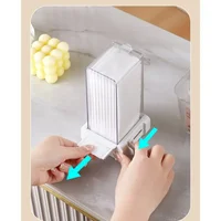 2025 Hot Press Type Cotton Storage Box, Lightweight Luxury Cosmetics Storage Box, PET Transparent Covered Dust-proof Storage Box 1