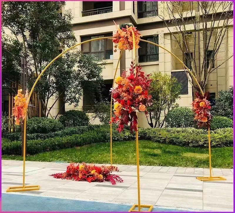 3 x 3 m con arco in metallo dorato, per matrimoni, feste di compleanno, grande supporto quadrato in metallo, classico, elegante decorazione di sfondo