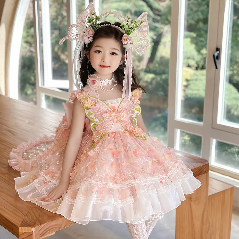 Girls Party Dresses Spanish Lolita Fairy Princess Dress Kids