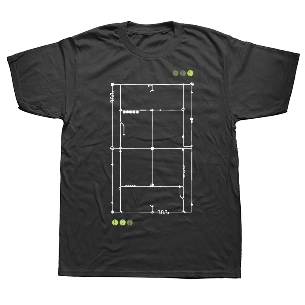 Whimsical Tennis Graphic Unisex Oversized Cotton T-Shirt
