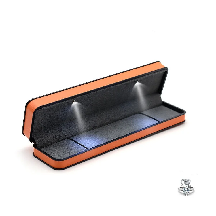 LED Light Jewelry Gift Box – Elegant Velvet Case for Rings, Necklaces & Bracelets with ... - SKU LJB16961 - UGI Packaging