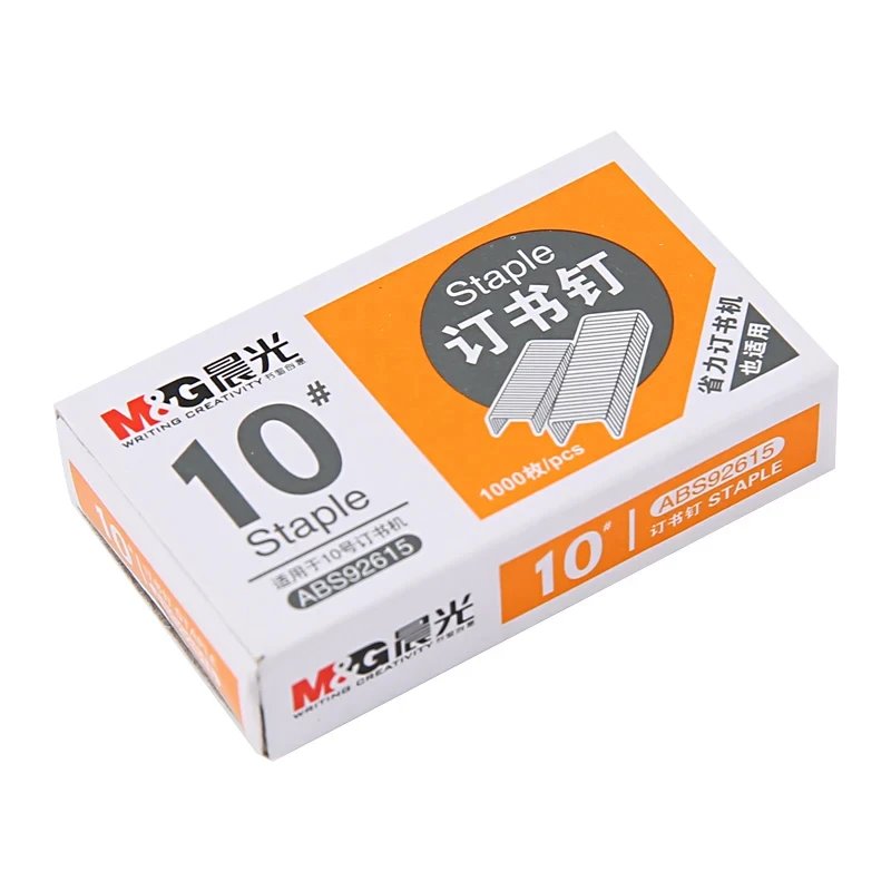 stapler pin 1boxes 1000pcs/box stainless steel staples nail No.10 for office school