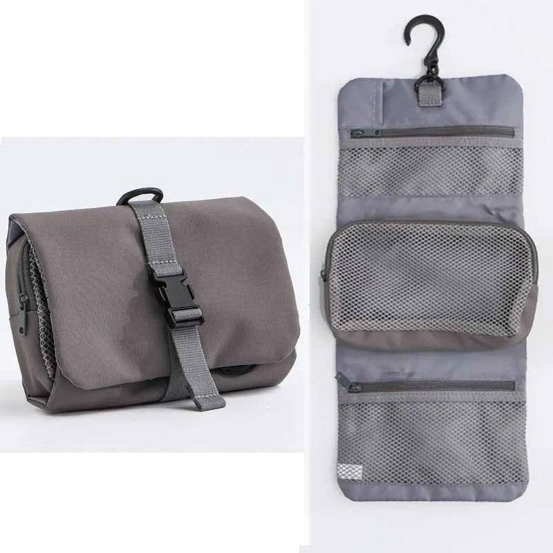 Japanese Style Snap Folding Toiletry Bag Hook Business Trip Toiletries Storage Bag High Quality Cosmetic Bag Travel Tote сумка