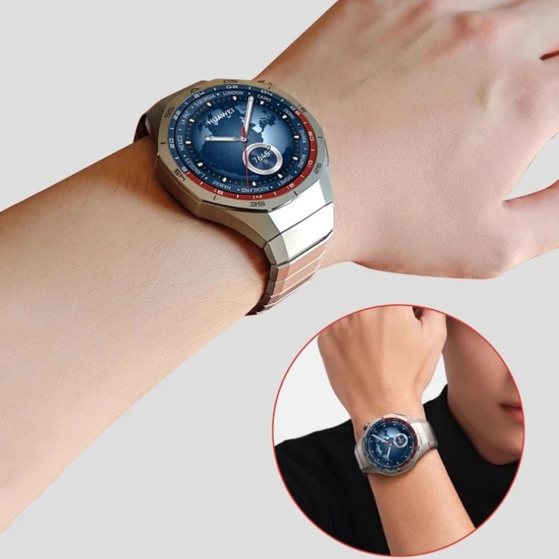 No Gaps Rugged Titanium Strap Alloy Strap for Huawei Watch GT5 Pro