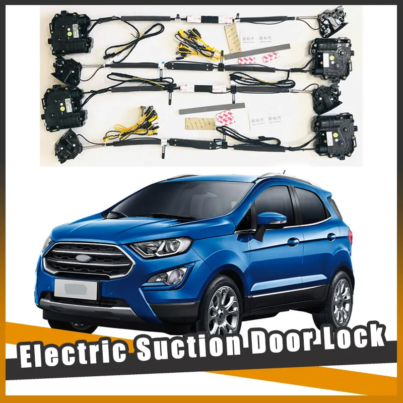 

Умный Автомобильный Электрический Всасывающий дверной замок для Ford Ecospor 2015-автоматический мягкий закрытый супер тихий самовсасывающий дверь