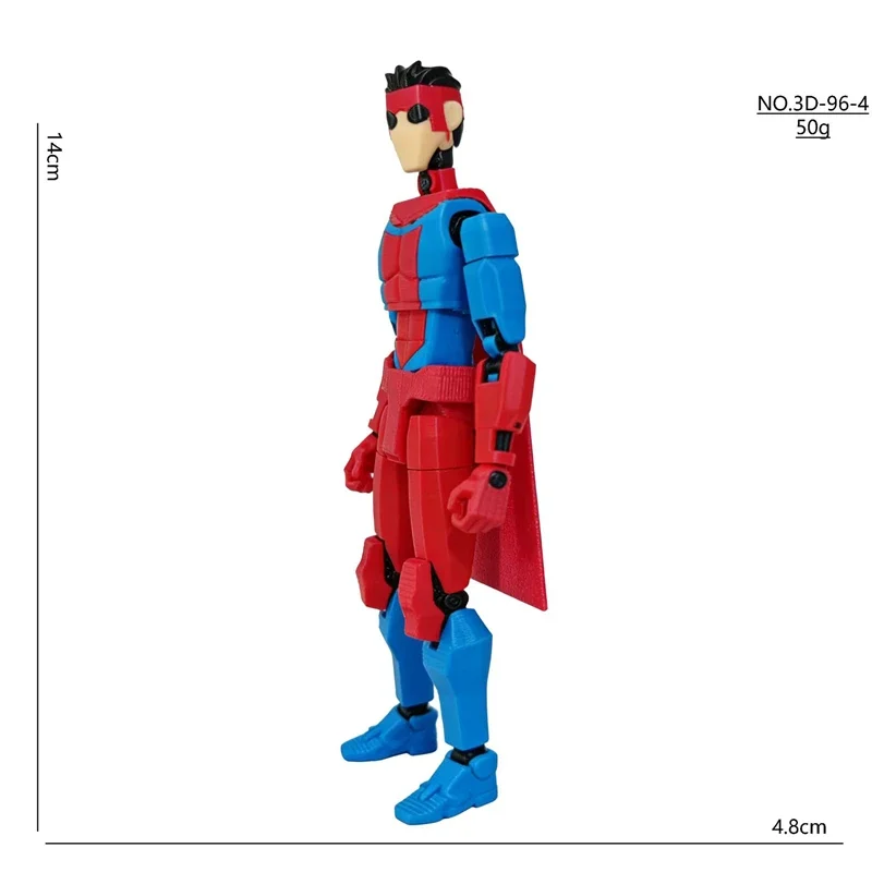3D Printed Superheroes Anime Multi-Jointed Action Figures Ornaments Gifts