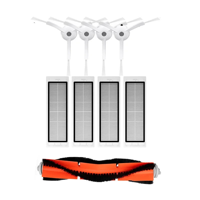 For Xiaomi Mi Robot Vacuum Cleaner 1/1S SDJQR01RR SDJQR02RR SDJQR03RR Roborock E3, S4, S4 Max, S5 Main Side Brush Filter 2