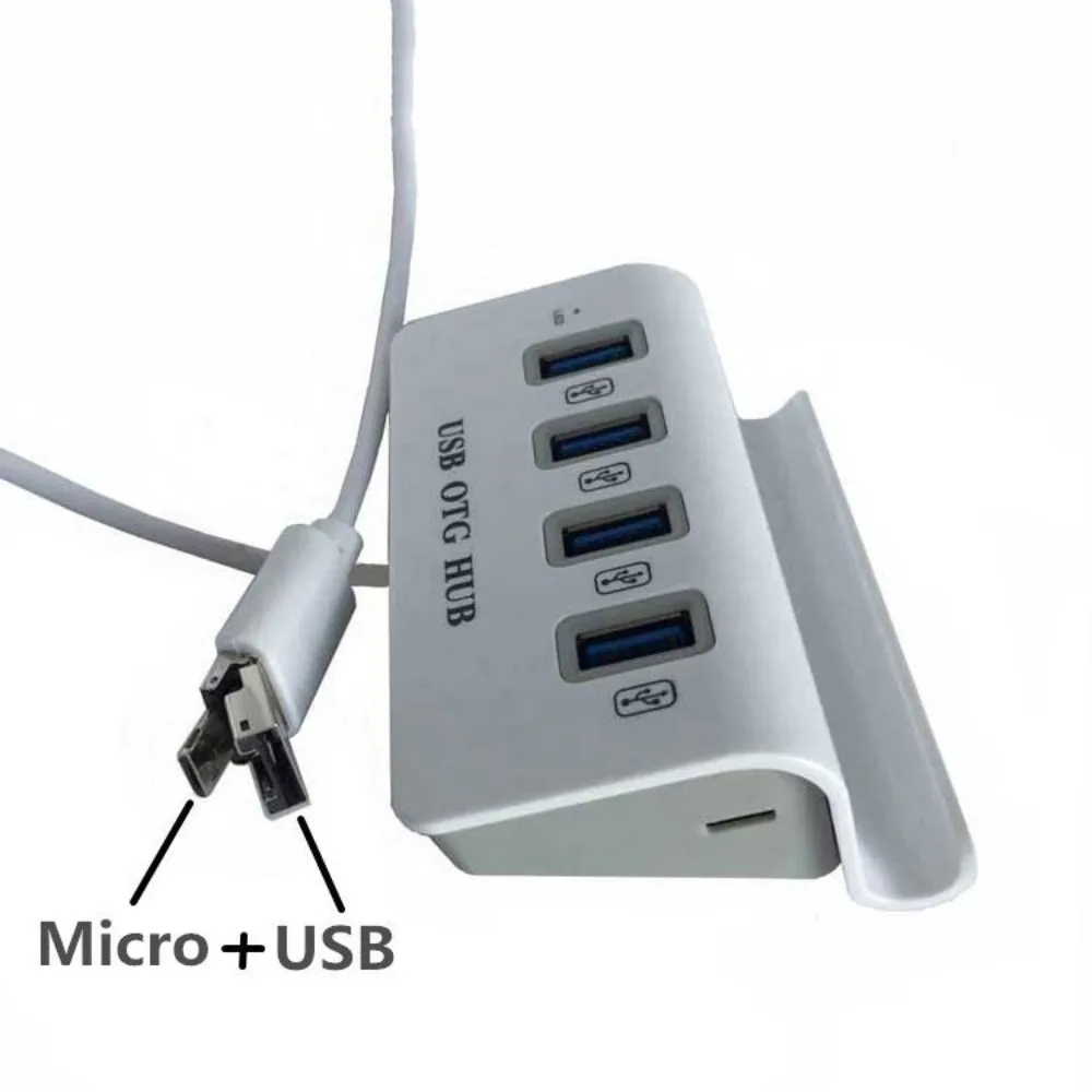 OTG Hub USB OTG HUB Docking Station USB2.0 4 in 1 Dock Holder Hub Micro 4 in 1 USB Docking Station for Mobile/PC
