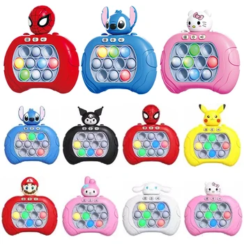 New Stitch Smile Quick Push Game Pop Up Fidget Bubble Electronic Pop it Pro Game Lightweight Anti-Stress Toy Adult Children Gift 1