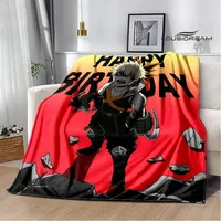 My Hero Academia Cartoon printed blanket Warm Flannel Blankets Soft and Comfortable blanket Home Travel Blanket Birthday Gift 2