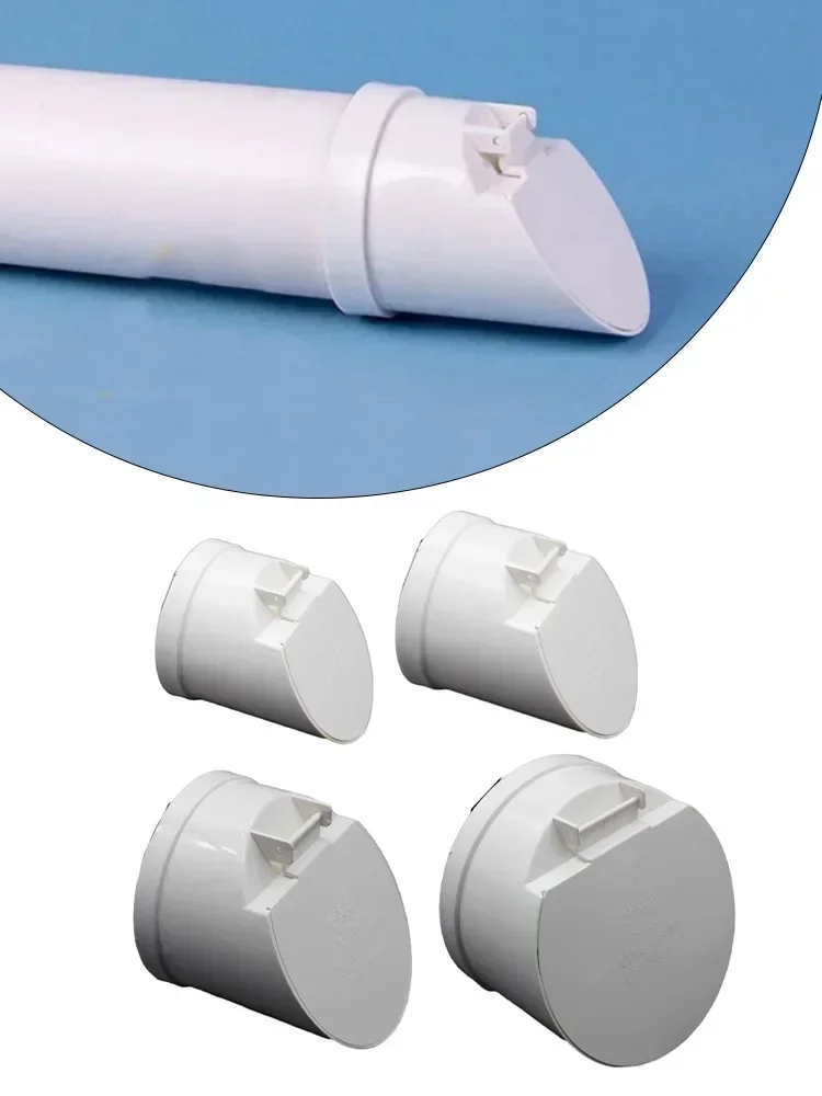 PVC Drainage Pipe Floor Drains Auto Closing Displacement Valve Cover 50-160mm Anti Backflow AntiOdor Valve Septic Tank Discharg