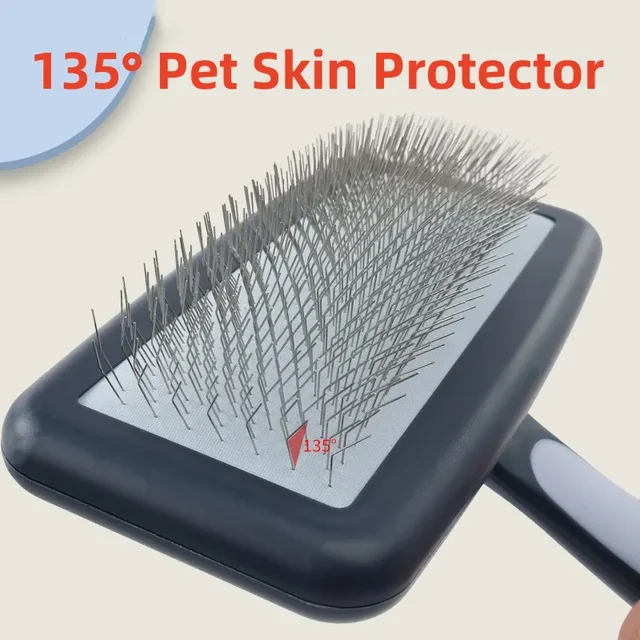 Dog Comb Dog Grooming Brush Massage Cat Brush Pet Hair Remover Stainless Steel Combs for Dogs Hair Knot Opening Pets Accessories 3