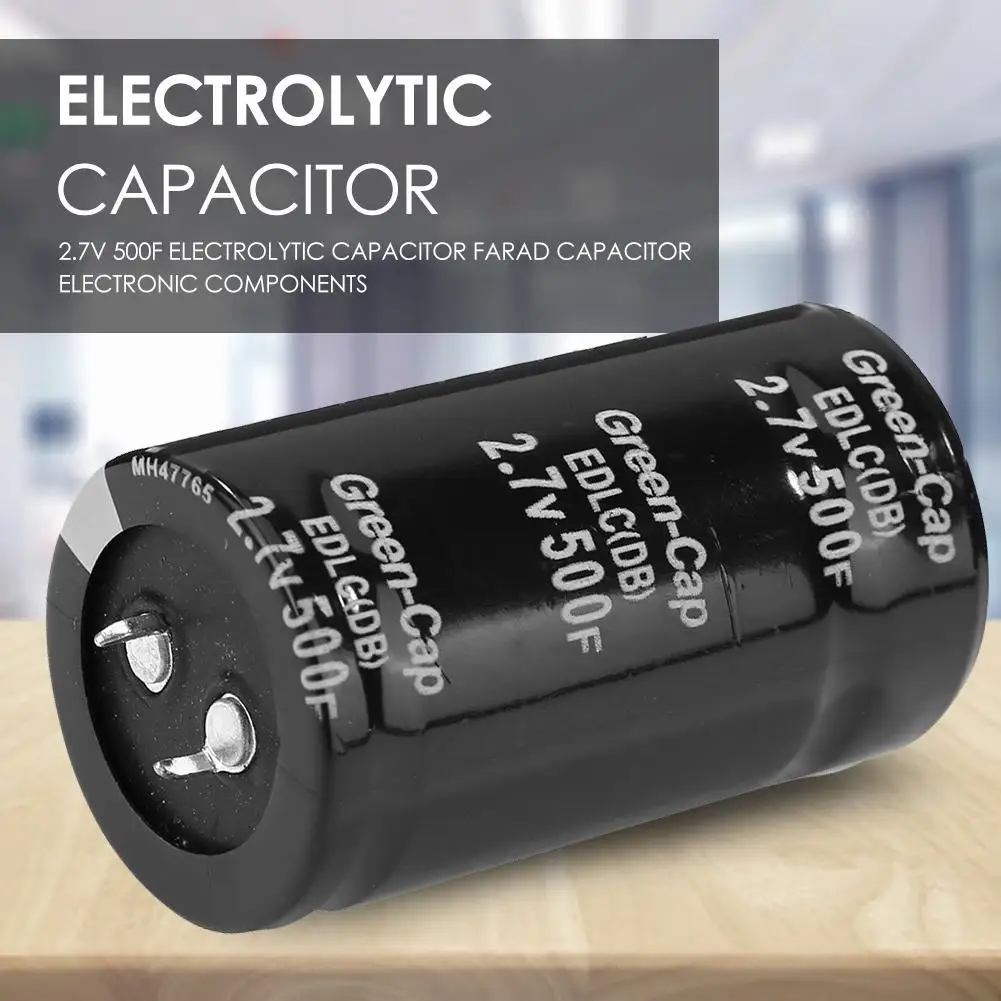 Metal Electrolytic Capacitor 2.7V 500F for Circuit