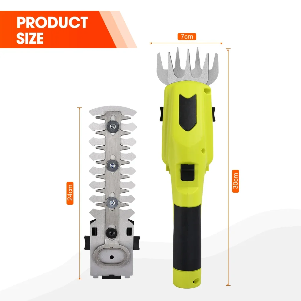3.6V Battery Multi-purpose Hedge Trimmer 160mm Blade Length Cordless Grass Trimmer & Hedge