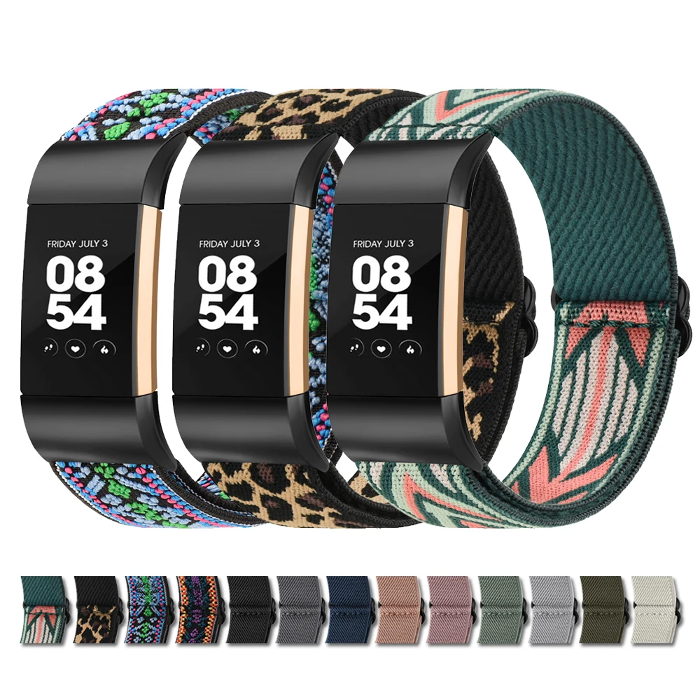 Cinturino In Nylon Elastico Per Fitbit Charge 2 Cinturino Cinturino Di Ricambio Per Cinturino Regolabile Fitbit Charge 2 Correa