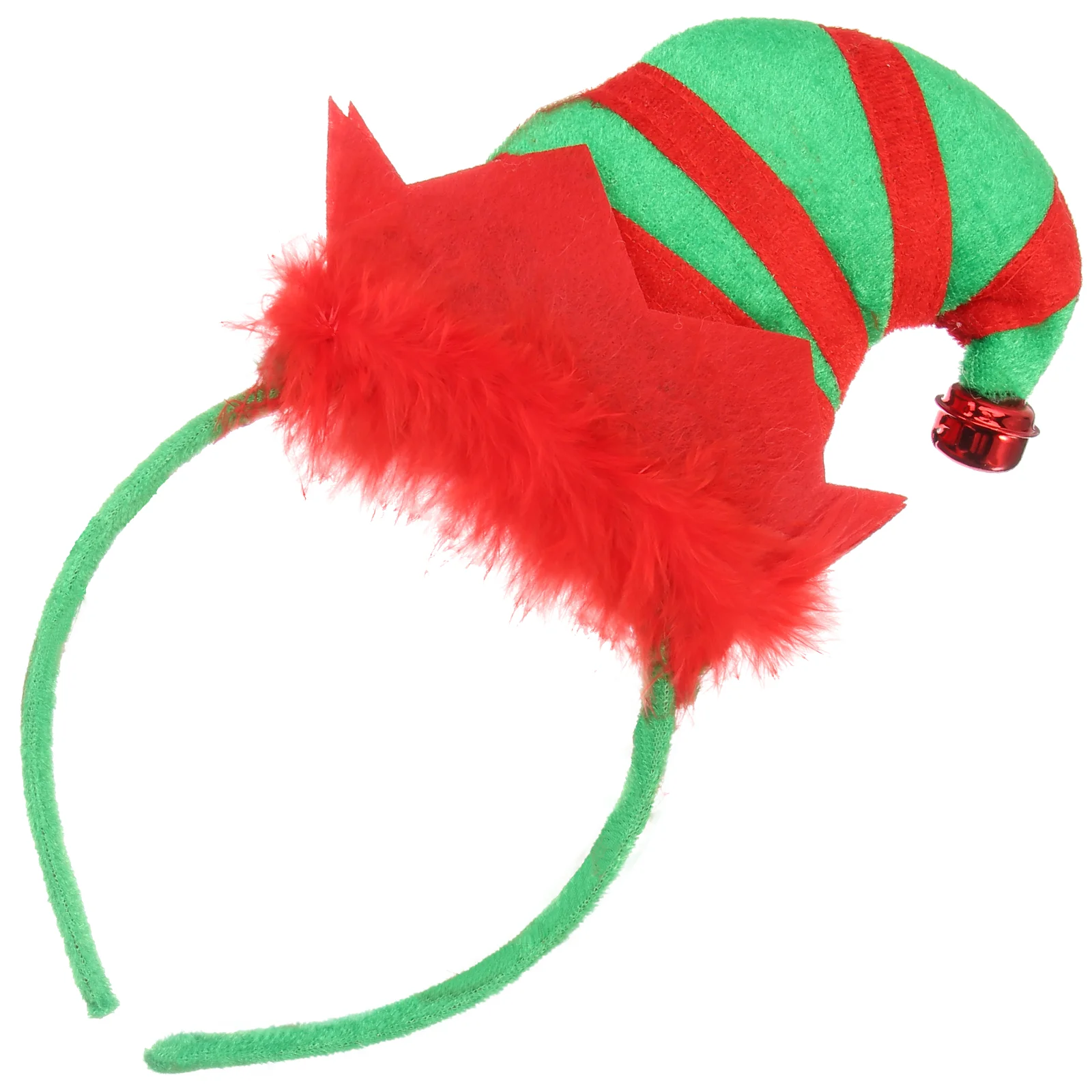

Hat Headband Christmas Elves Party Hat with Bells Santa Custume Hairhoop for Christmas Holiday Party Favors
