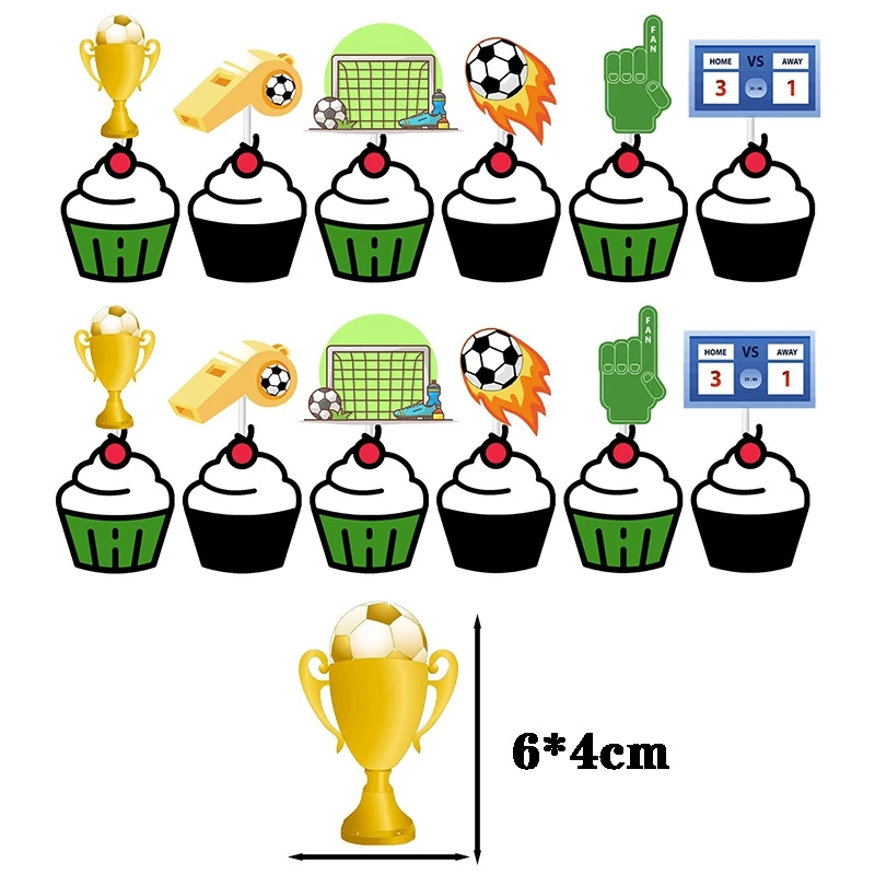 Geburtstags-Fußball-Dekoration, Fußball-Themen-Teller, Servietten, Tischdecke, Geschenktüte für Kinder, Jungen, Fußball-Geburtstagsparty, Luftballons – Detail 17