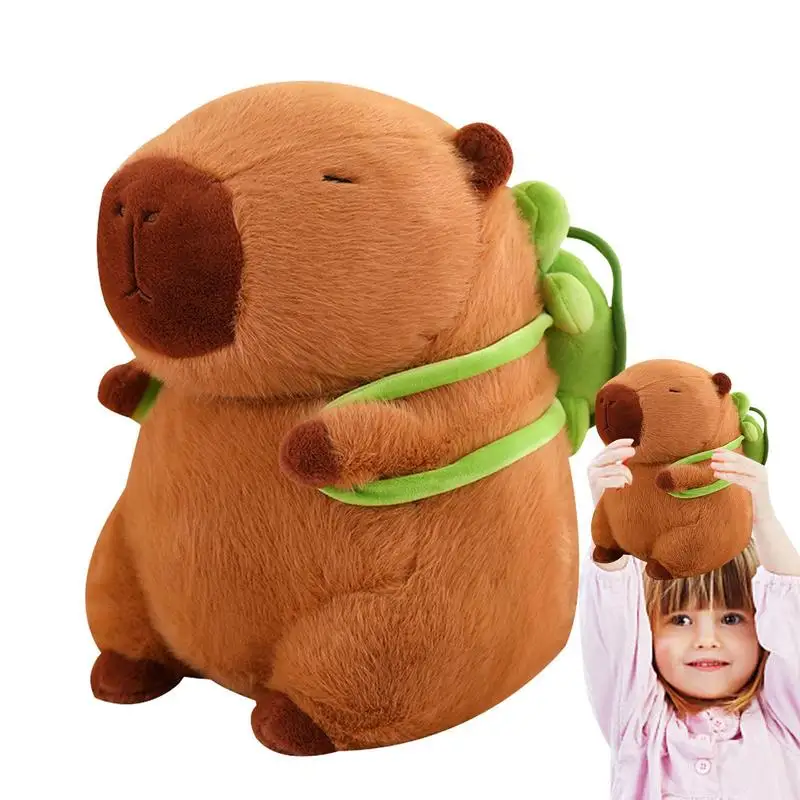 Capybara Stuffed Animals Stuffed Animal Toys Soft Plush Pillow With Adorable Plush Toy Design Huggable Pillow And Birthday Gifts parent child adorable handmade wool felt earflap beret for kids with cartoon animal design fall winter kids hat collection