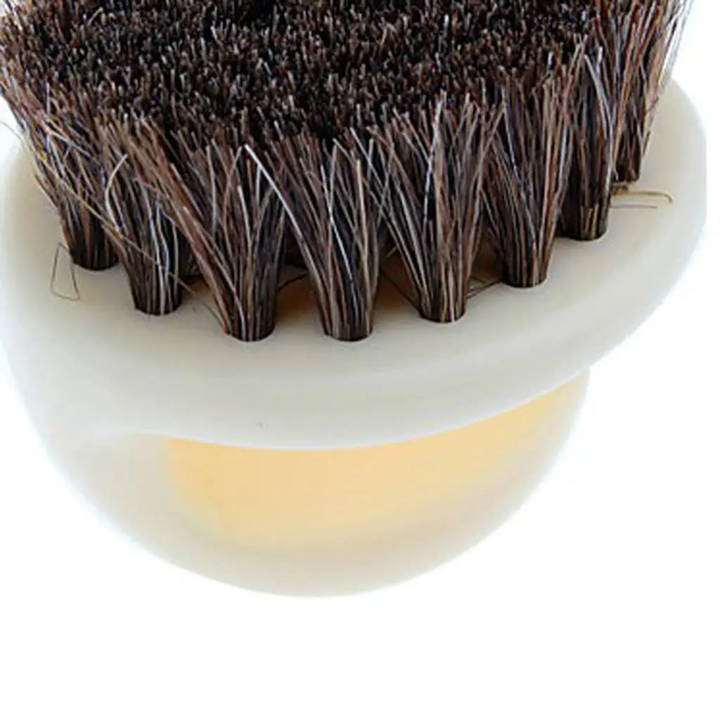 Portable Round Shape Horse Hair Shoes Brush Leather Shoes Polish Care Tool Portable Round Shape Horse Hair Shoes Brush Leather Shoes Polish Care Tool