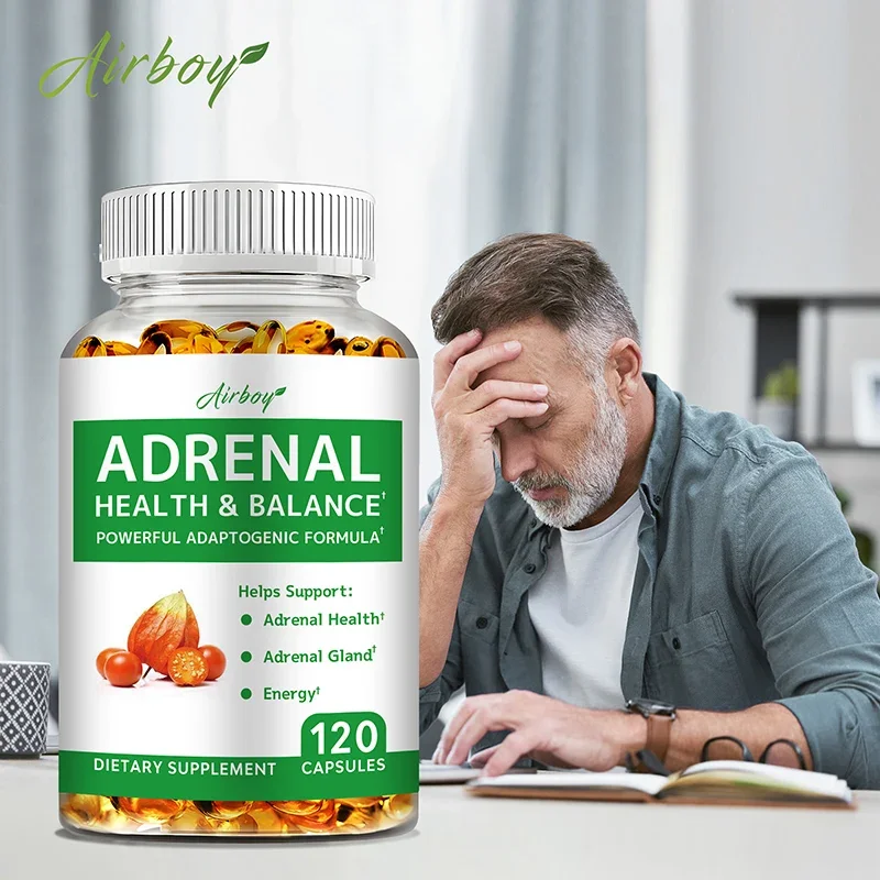Adrenal Support Supplement Releases Adrenal Fatigue Cortisol Manager Relaxes Stress and Anxiety Boosts Mood