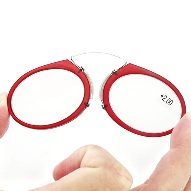 휴대폰용 미니 클립 코 브릿지 독서 안경, 36% 할인, 플라스틱 티타늄, 명확한 시력, 편안한 착용감, 남녀 공통 사용