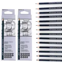 Sketch Drawing Pencil Wooden Professional Art Supplies Hard/Medium/Soft Sketch Charcoal Pencils Drawing Pencil Set 5