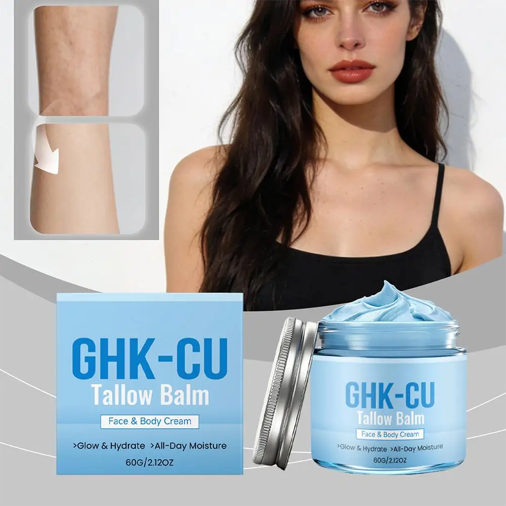 GHK-CU Kupferpeptid-Talg-Balsam für Gesicht & Körper, Manuka-Honig Blauer Balsam-Creme, für reife, trockene & empfindliche Haut – Detail 20