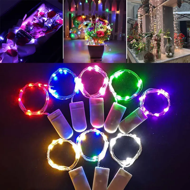 

Christmas Lights 1m 2m 3m 5m Waterproof Copper Wire Mini LED Fairy String Light Holiday Home Wedding Decoration CR2032 Battery