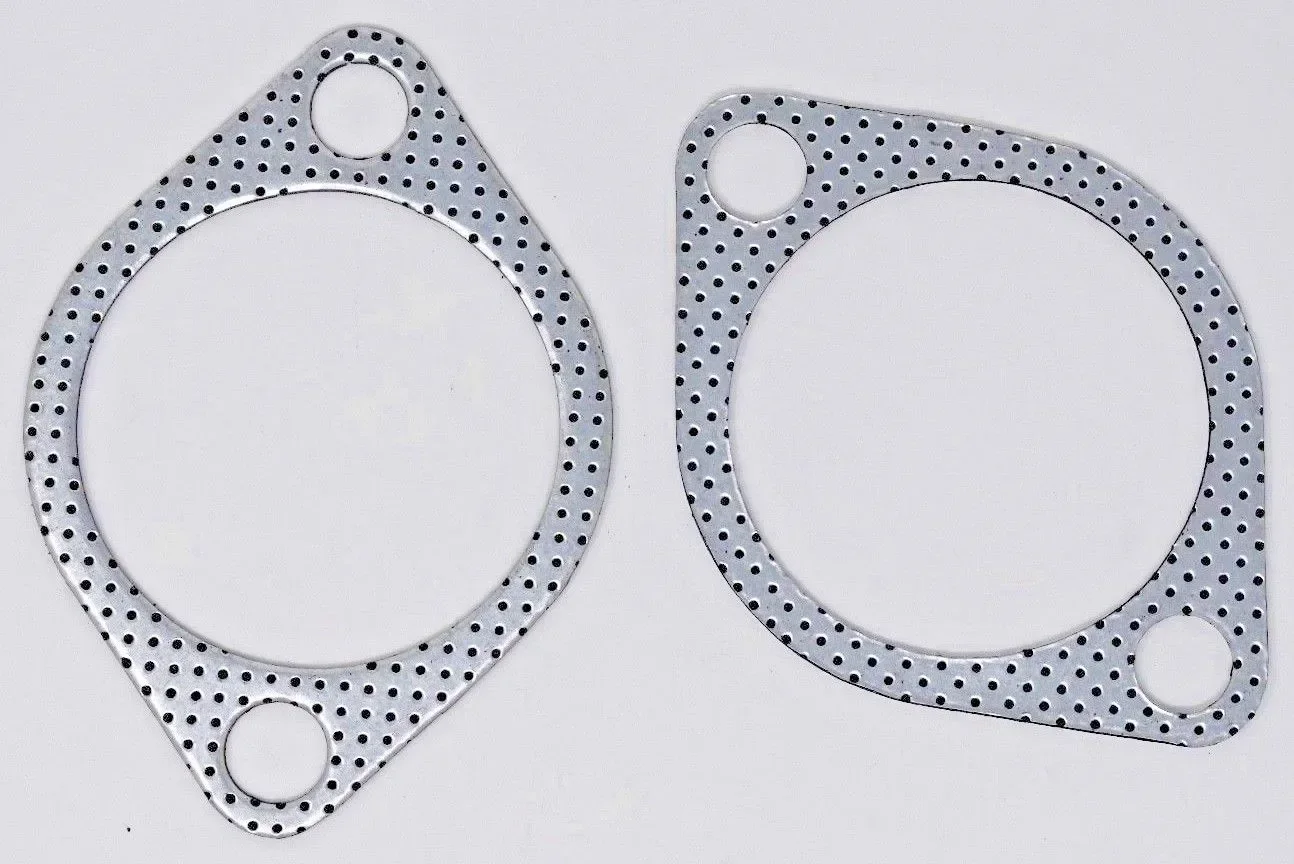 2 Bolt Flange Gasket 2* 3" Inch 76mm Downpipe Exhaust Metal Multi Layer