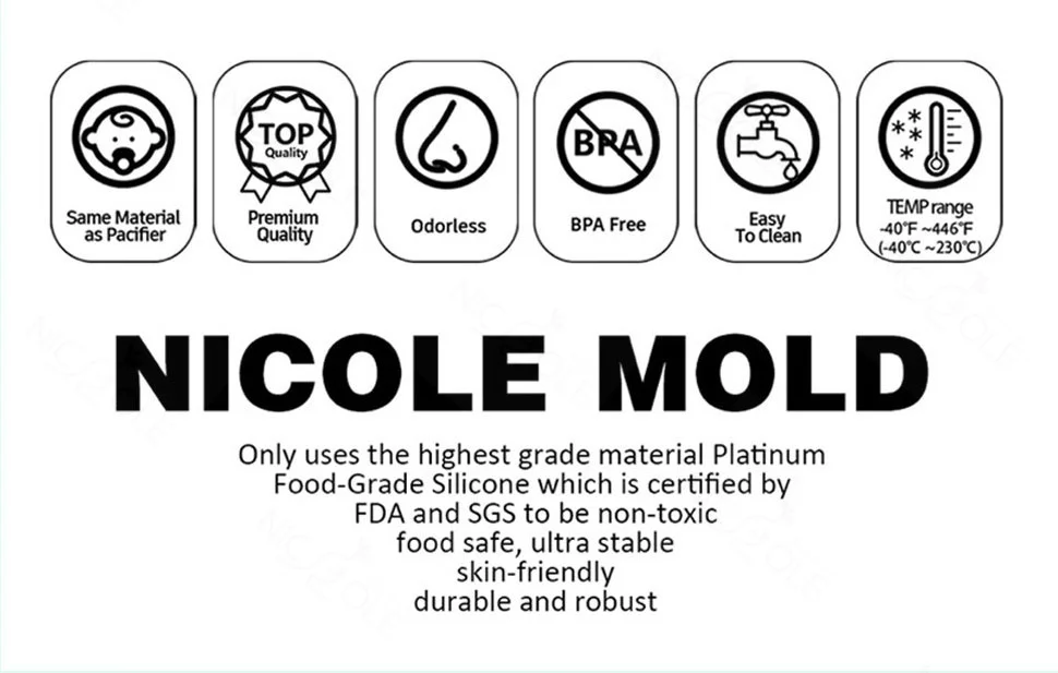 Description Picture 3 of itemBoowan Nicole Serenity Dove Candle Silicone Mold DIY Handmade Bird Candle Making Mold Home Decor