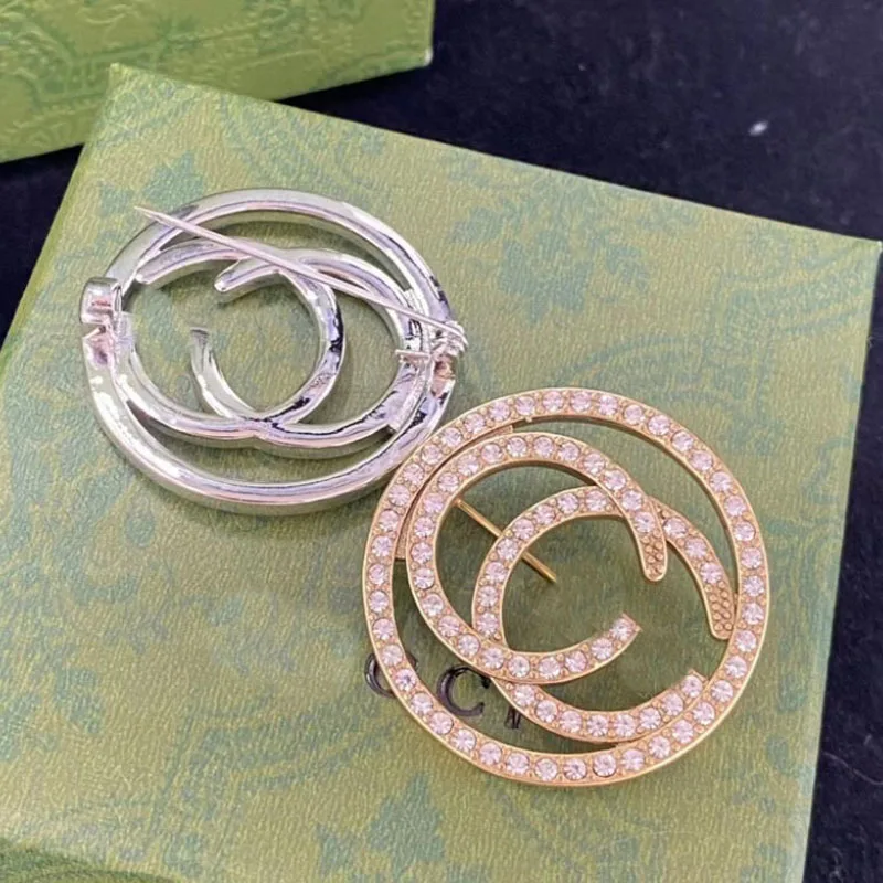 Donia Jewelry European and American Fashion New Letters Titanium Steel Inlaid AAA Zircon Brooch Luxury Pin.