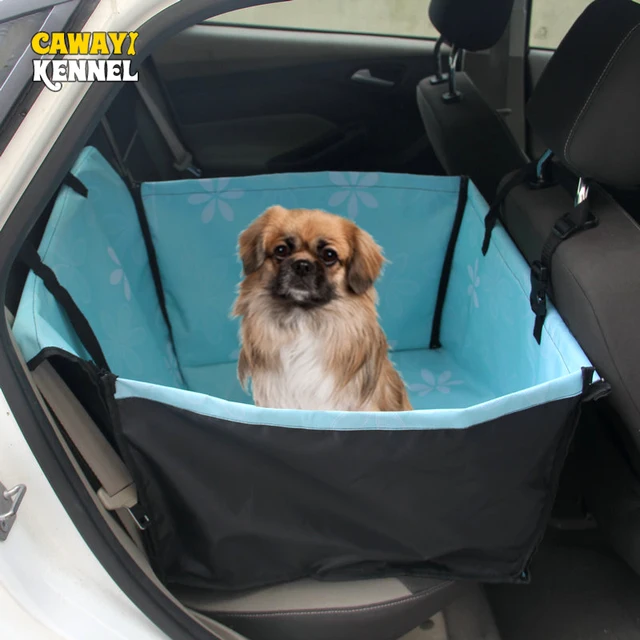 Foldable Dog Car Seat Cover Hanging Bag with Zipper Scratch & Hair Resistant Pet Back Seat Carriers Protector for Cars Truck SUV 5
