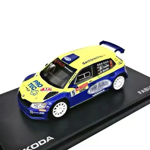 

1/43 Scale Diecast Alloy Car Model Toys For Skoda Fabia R5 2015 Classic Famous Car Model Toy For Collection Decoration Gift