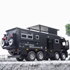 1/28 NOMADISMs Arocs Unimog Alloy Motorhome Touring Car Model Diecast Metal Toy Off-road RV Vehicles Model Sound Light Kids Gift 3