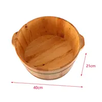 Baignoire de pieds baignoire de trempage de pieds seau de bain de pieds Portable en bois seau de bain de pieds pour la maison pied SPA salle de bain femmes hommes pieds de trempage 6