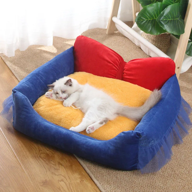 

Four seasons available PP high elastic pet cat nest detachable sofa dog nest small and medium-sized dog plus size pet supplies.