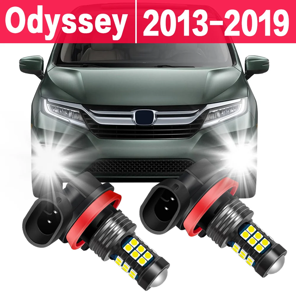 

2 шт., Автомобильные светодиодные противотуманные лампы для Honda Odyssey 2013 2014 2015 2016 2017 2018 2019