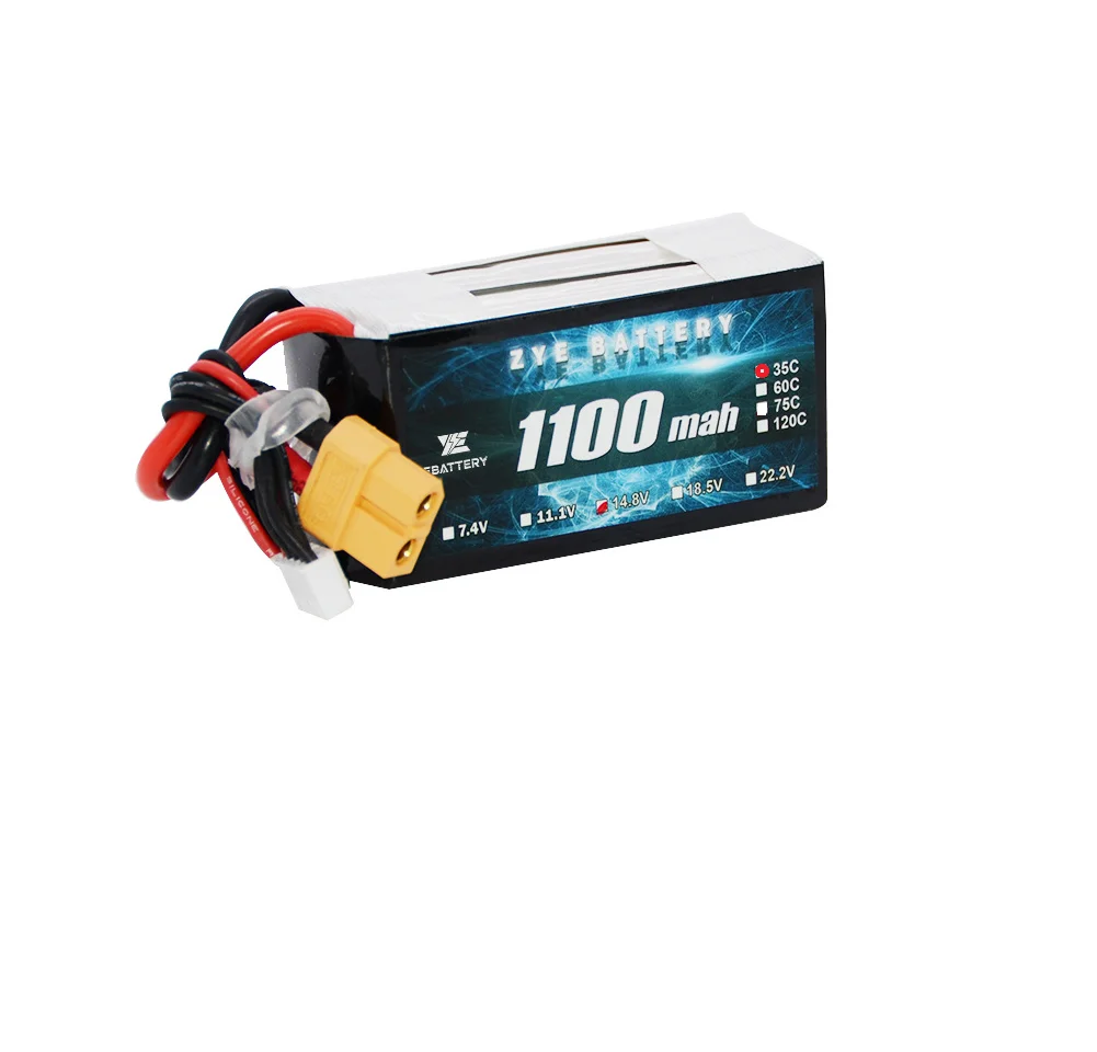 

ZYE 1100mah 35C 14.8V 4S aviation model dedicated lithium battery