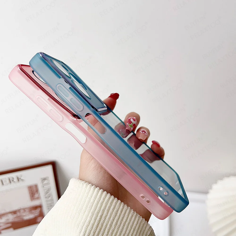 Translucent Crystal Silicone Protective Case with Camera Film