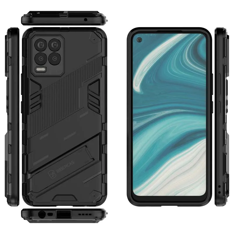 Enhanced Shockproof Armor Phone Case with Holder and Durable Back Coque