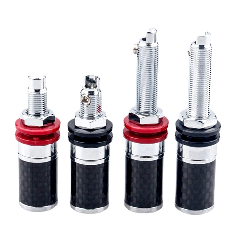 

4 шт., Hi-Fi-Клеммная колодка из углеродного волокна с родиевым покрытием