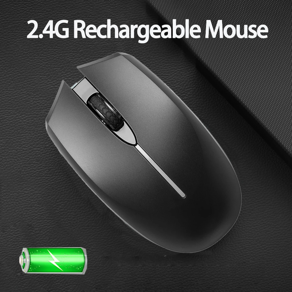 RGB Optical Wireless Mouse 2.4G Rechargeable Gaming Computer Mouse 6 Buttons Portable Mice For PC Computer Laptop Macbook Gamer