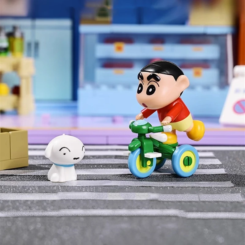 keeppley Crayon Shin-chan building block puzzle toy Kawaii model