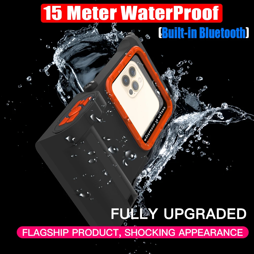 

3ND Bluetooth Selfie 15 Meter Deep Diving Underwater Swim Waterproof Case For Huawei Mate 60 50 40 30 Pro P60 P50 P40 P30 P20