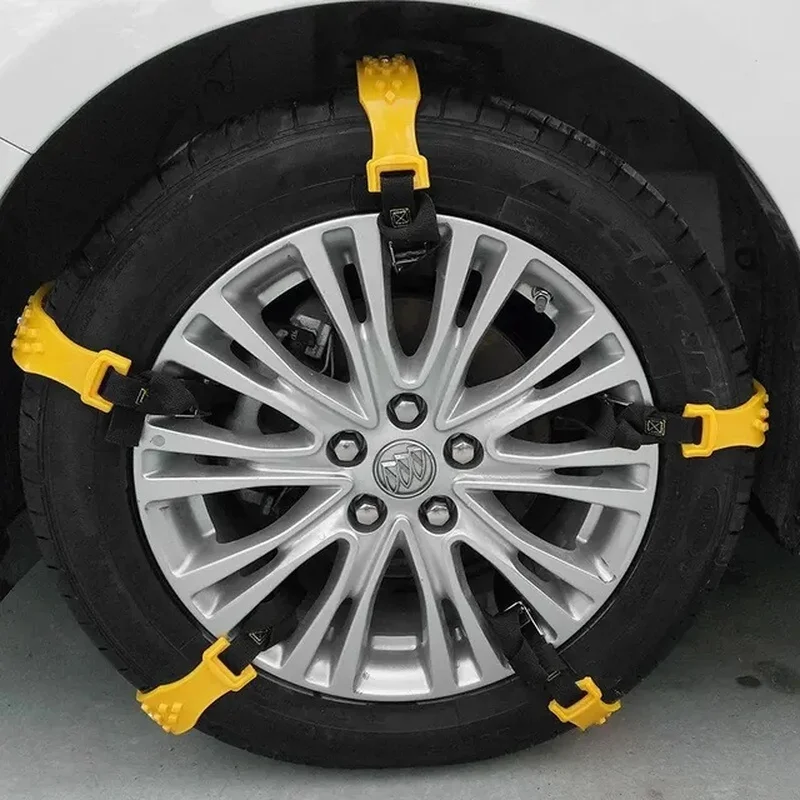 5 PCS Car Snow Widened Tire Anti Slip Chain Universal Type Beef Tendon Thickened
