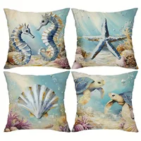 Dreamy Oceanic Vibe Pillow CoversLiving room sofa cushion cover, soft and comfortable, bedroom room decoration