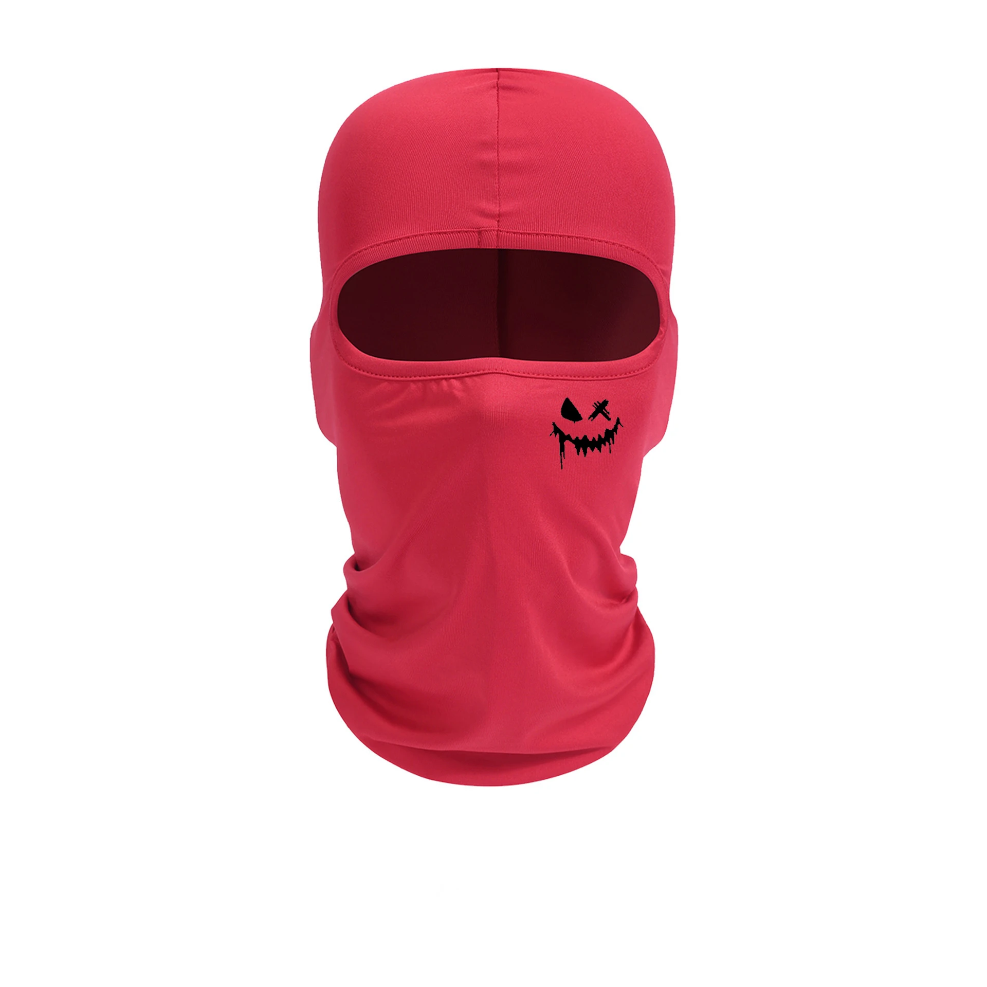 Reitmaske mit lächelndem Gesicht, Druckmuster, Outdoor-Ausrüstung, geeignet für Männer und Frauen, Sonnenschutz und Atmungsaktivität – Detail 13